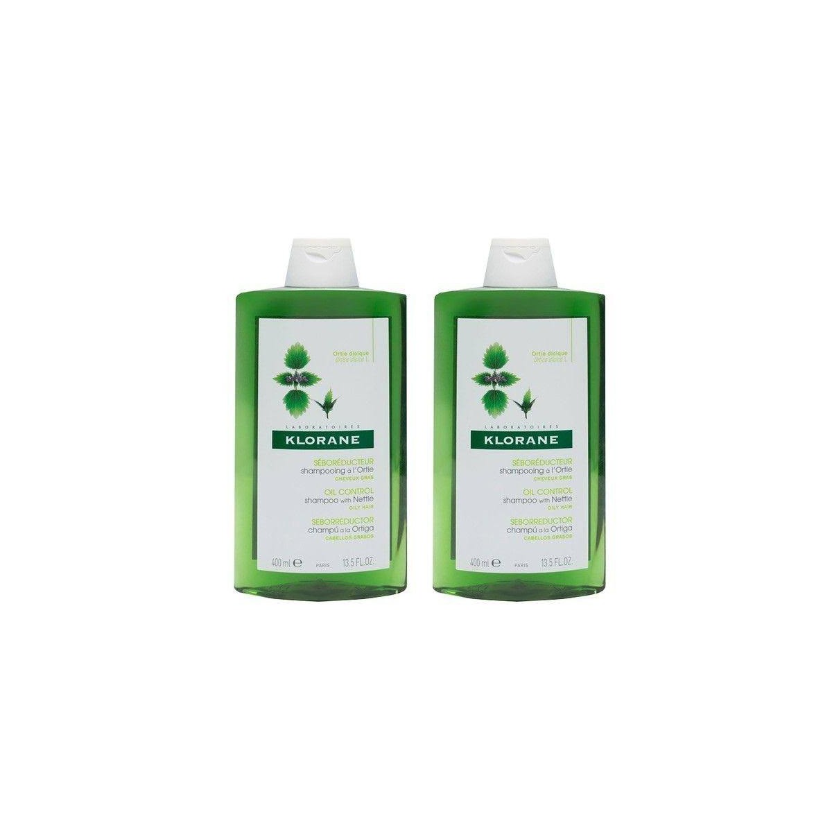 klorane champu ortiga duplo 2x400 ml