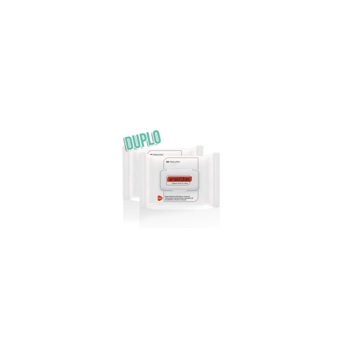 ansollitas duplo 2x50 toallitas