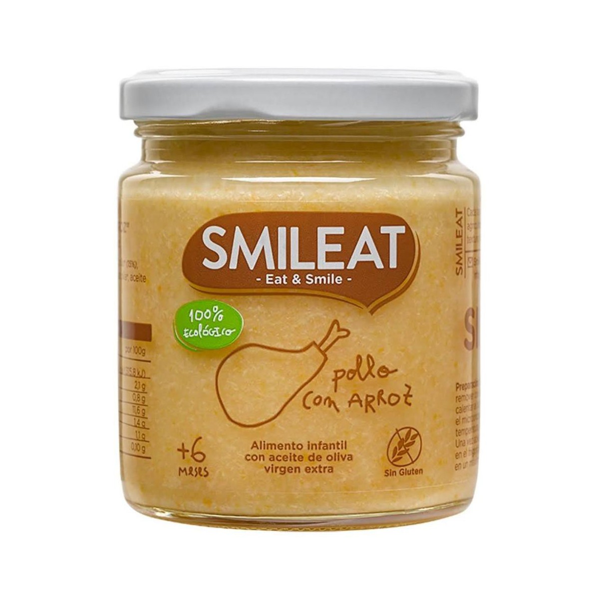 smileat pollo con arroz 230 gramos
