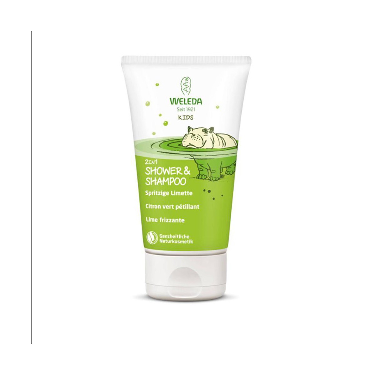 weleda 2 en 1 champu y gel kids lima chispeante 150ml