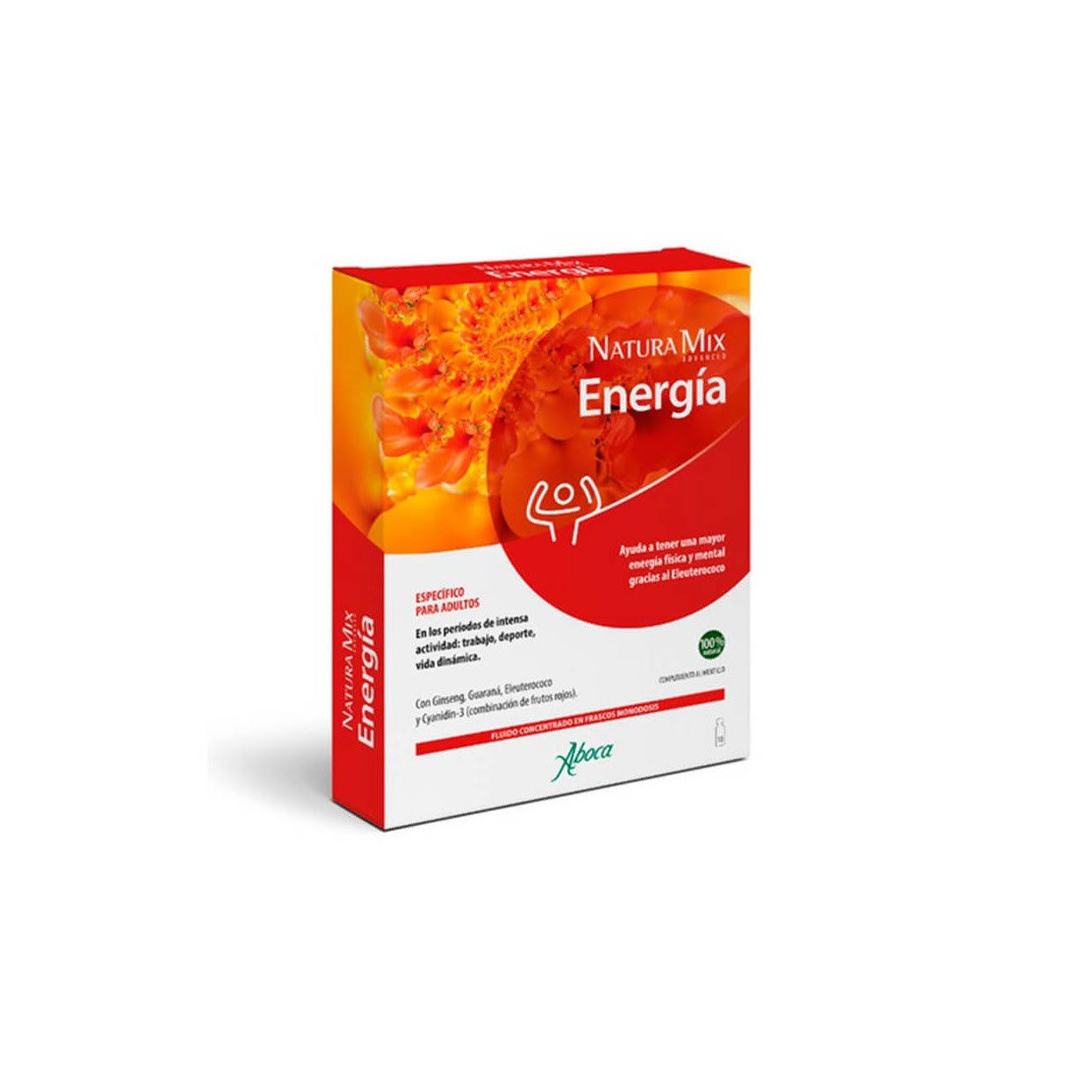 natura mix advanced energia concentrado fluido 10 viales aboca