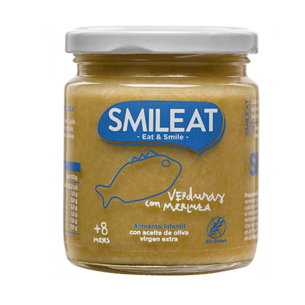 smileat verduras con merluza 230 gr