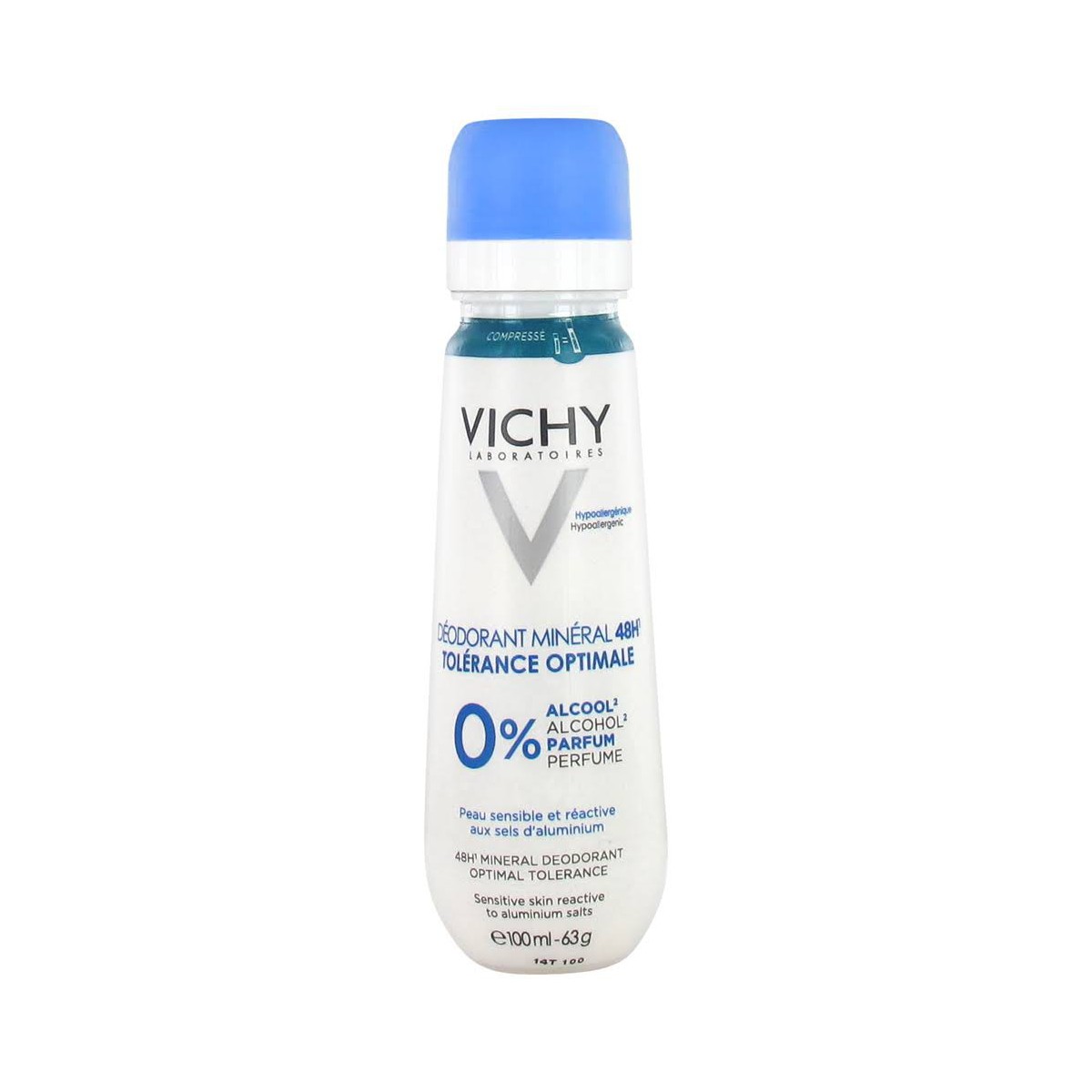 vichy desodorante 48h mineral spray 100ml