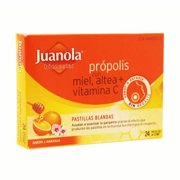 juanola propolis miel altea vitamina c 24 pastillas