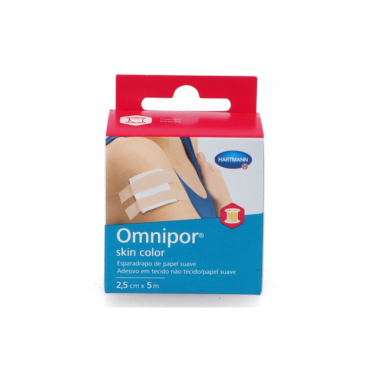 esparadrapo hipoalergico omnipor skin color 5 m x 25 cm