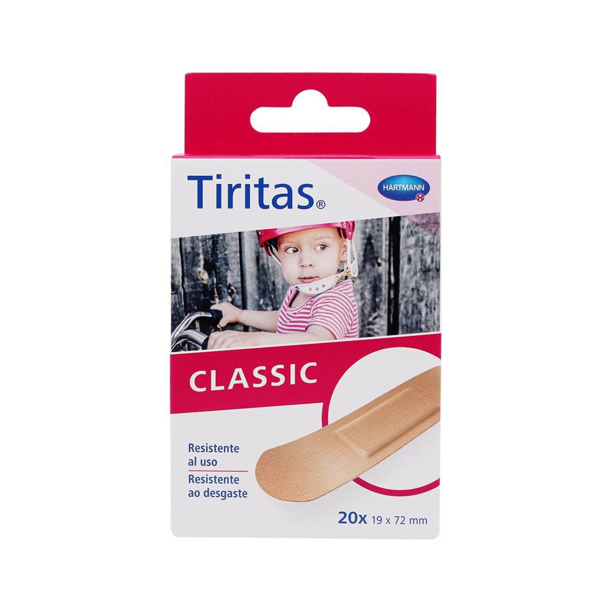 tiritas classic 20 unidades 19x72mm