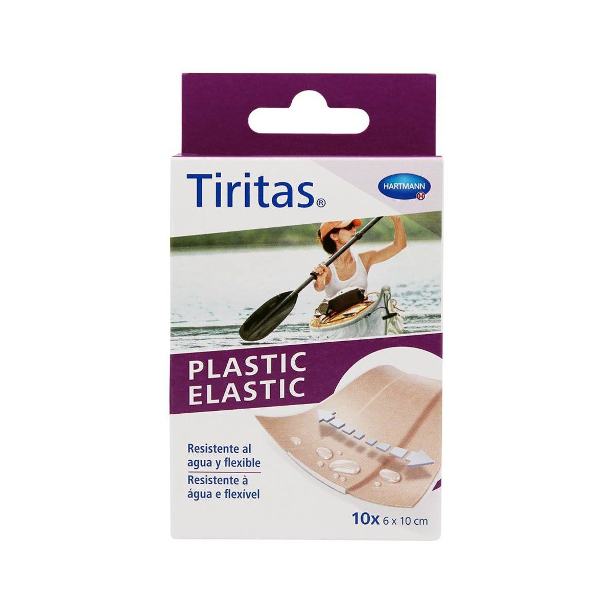 tiritas plastic elastic 10x6 cm 10 uni