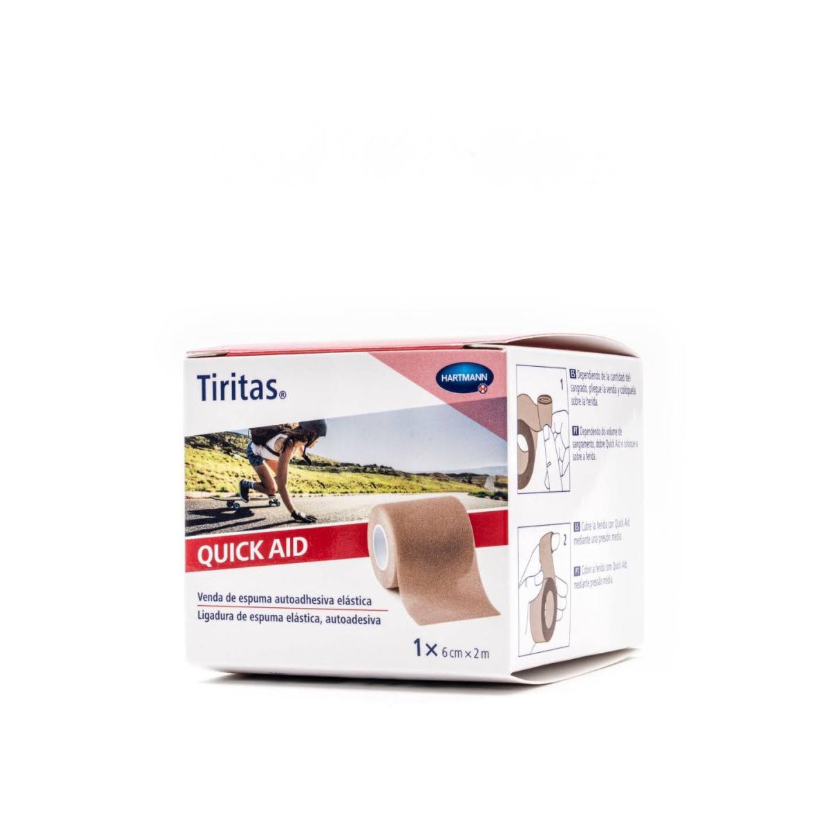 tiritas quick aid hartmann color beige 6cm x 2m