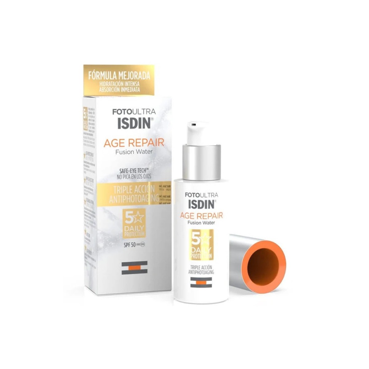 isdin foto ultra age repair water light spf50 50 ml
